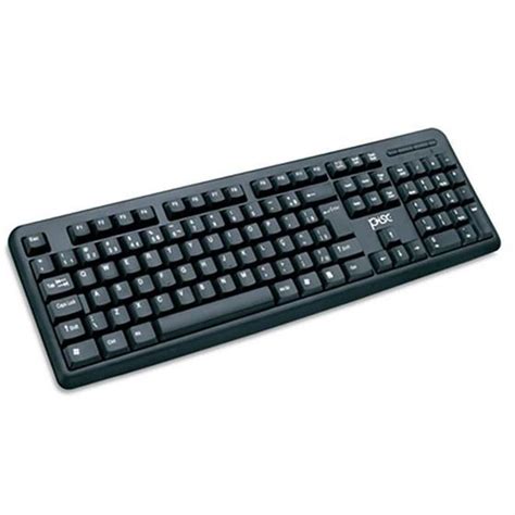 Teclado Slim Preto Padrão Abnt2 Conexão Ps2 1814 Pisc Teclado