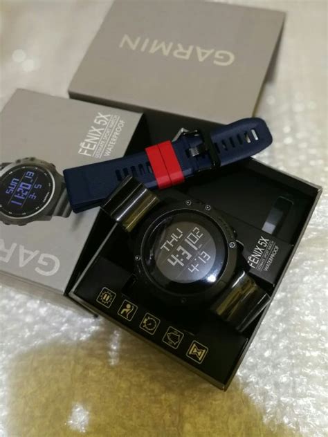 Jam Pria Garmin Fenix 5x Original Full Set Gift Set Shopee Indonesia