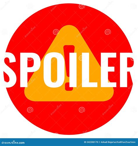 Spoiler Alert Red Stamp Stock Image 73707517