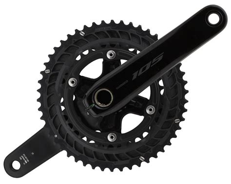 Shimano 105 Fc R7100 Crankset Black 2 X 12 Speed Hollowtech Ii