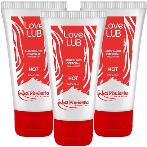 Kit 3x Love Lub Gel Lubrificante 60g La Pimienta NEUTRO HOT E ICE Shopee Brasil