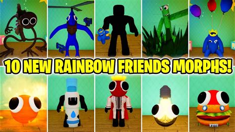 How To Get ALL 10 NEW RAINBOW FRIENDS MORPHS In Rainbow Friends Morphs