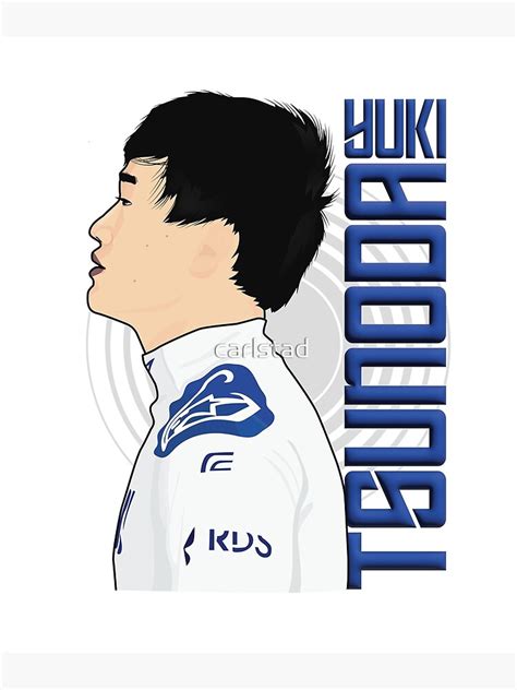 Racing Yuki Tsunoda Poster For Sale By Carlstad Redbubble