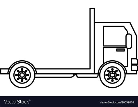 Delivery truck vehicle Royalty Free Vector Image