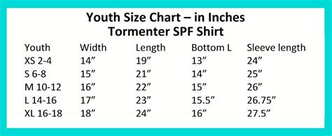 Tormenter Fishing Products - Get Serious - Get Tormenter... - Performance Shirt Size Chart