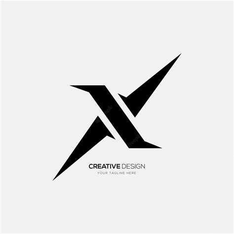 Premium Vector Letter X With Stylish Modern Monogram Gaming Abstract