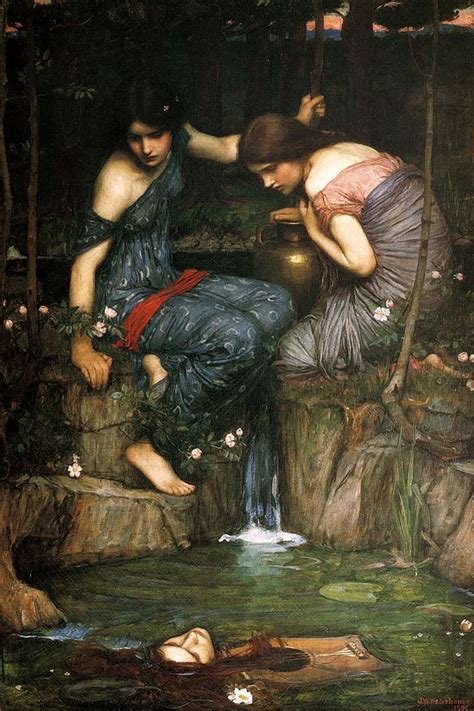 John William Waterhouse Nymphs Finding The Head Of Orpheus