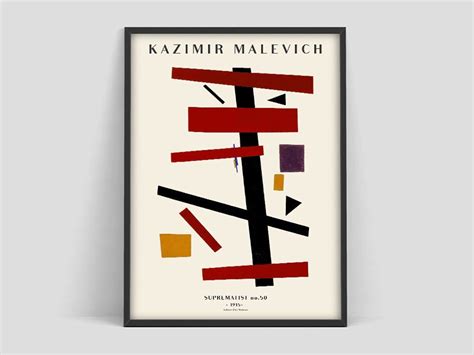 Kazimir Malevich Poster Malevich Suprematist Kazimir Malevich