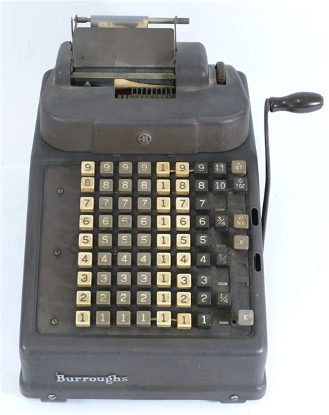 A 20th Century Vintage Burroughs Adding Up Machine