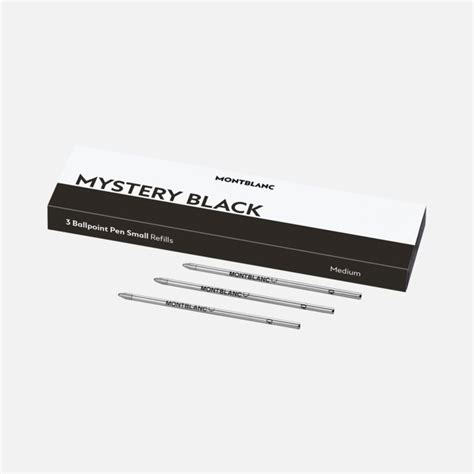 3 recharges pour stylo bille petit modèle Mystery Black Recharges