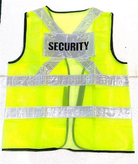 Safety Vest With Security Wording Ec Industrial Parts