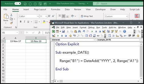 How To Use The Vba Dateadd Function Syntax Example