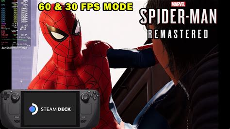 Marvels Spider Man Remastered Steam Deck 60 And 30 Fps Mode Steam