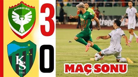 Amedspor Kocaelispor Ma Sonu Canli Youtube