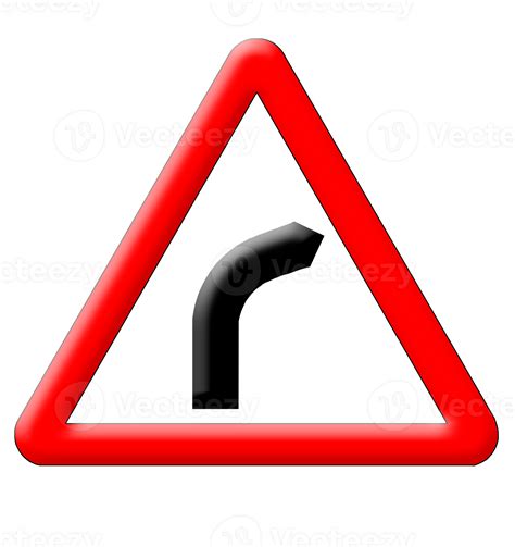 Dangerous turn sign 27149632 PNG
