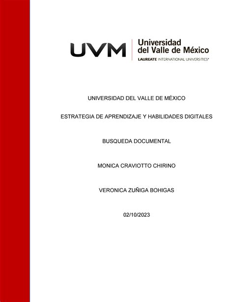 U Plantilla Ava Universidad Del Valle De M Xico Estrategia