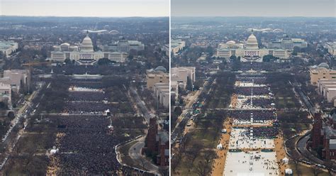 Official Trump And Obama Inauguration Pictures Released Showing Real Crowd Size Metro News