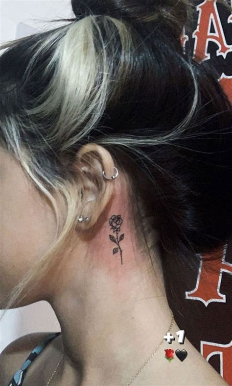 Update More Than 75 Rose Behind Ear Tattoo In Coedo Vn