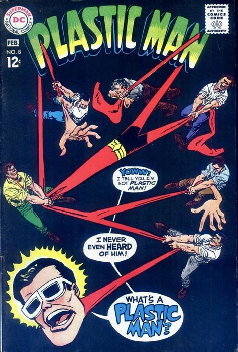 Pin By Comic Book Covers On Plastic Man Plastic Man Dc Comic Books