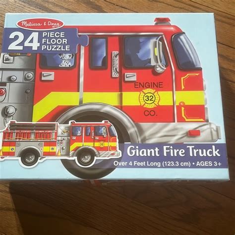 Melissa Doug Toys Melissa Doug Giant Fire Truck Floor Puzzle