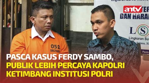 Lsi Denny Ja Sebut Publik Lebih Percaya Kapolri Ketimbang Institusi