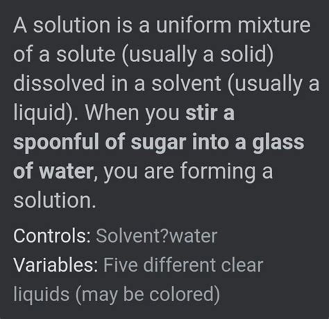 Solution Is A Kind Of Mixture That Has Particles That Are Dissolved And