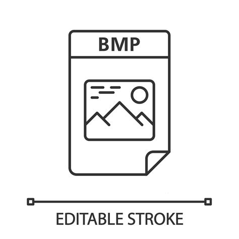 Bmp File Linear Icon Bitmap Image Raster Graphics Image File Format