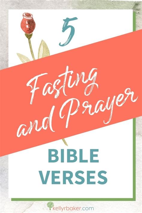 5 Transformative Fasting and Prayer Verses - Kelly R Baker