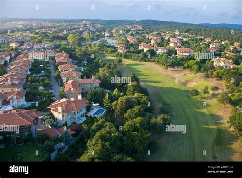 Kemer Country Houses And Golf Course In Gokturk Kemerburgaz Aerial