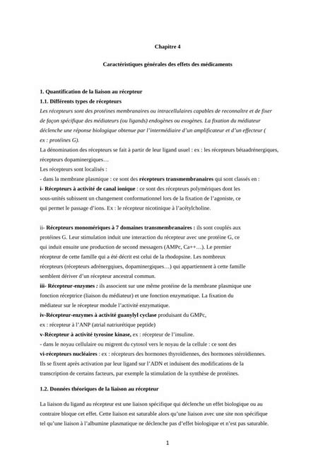 Pdf Chapitre Caract Ristiques G N Rales Des Effets Des Chapitre