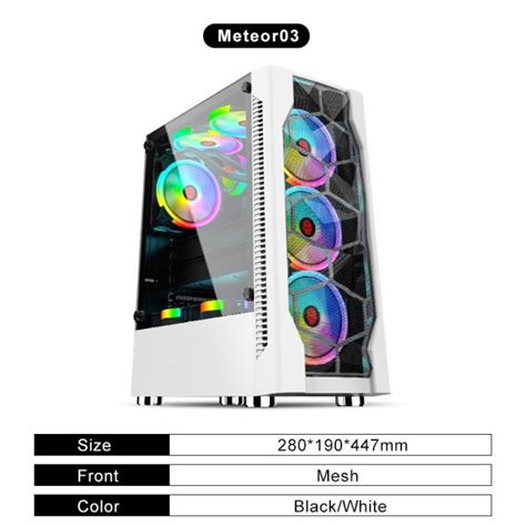 Computer Case Inplay Meteor 03 Atx Matx Case Tempered Glass Desktop Case Gaming Case Pc Case