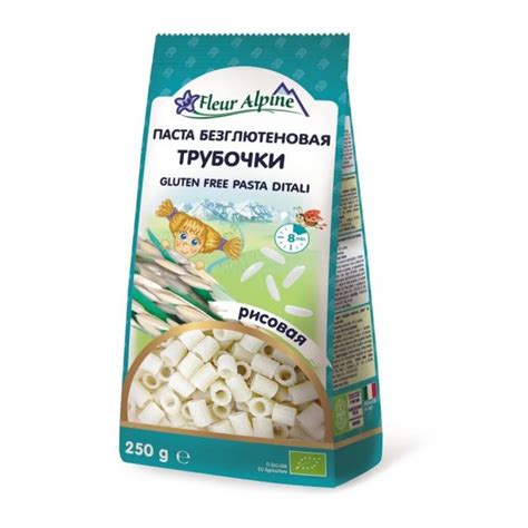 FLEUR ALPINE Makaronai iš ryžių miltų be gliuteno Ditali 250 g