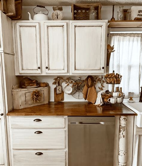 Delightful Cottagecore Kitchen Ideas Distressed Kitchen Cabinets