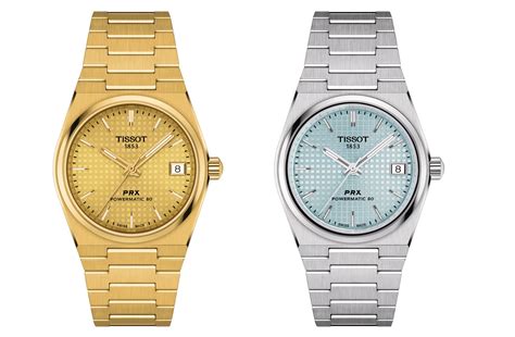Introducing Two New Tissot Prx In 35mm An Ice Blue Dial And Gold Pvd Case