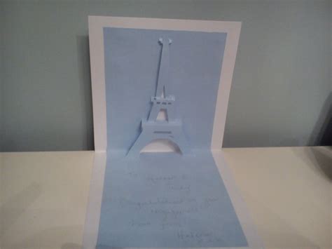 Eiffel Tower Pop Up Card Template From Lamp Eiffel Decor