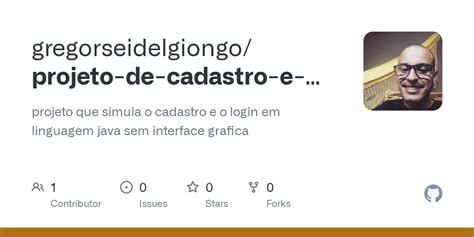 GitHub Gregorseidelgiongo Projeto De Cadastro E Verifica O De Dados