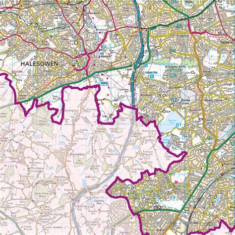 West Midlands County Map : XYZ Maps