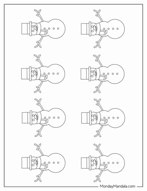 26 Snowman Templates Free Pdf Printables