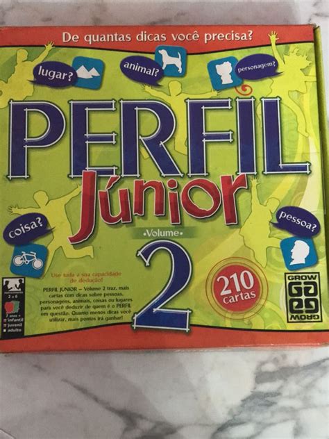 Jogo Perfil Junior Grow Brinquedo Grow Usado Enjoei