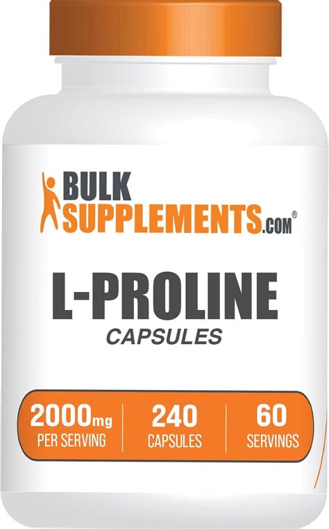 Amazon Now Foods L Proline 500mg Veg Capsules 120 Count Pack Of