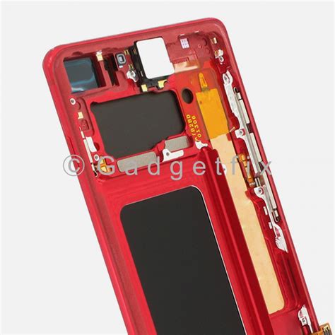 Cardinal Red Display LCD Touch Screen Digitizer Frame For Samsung