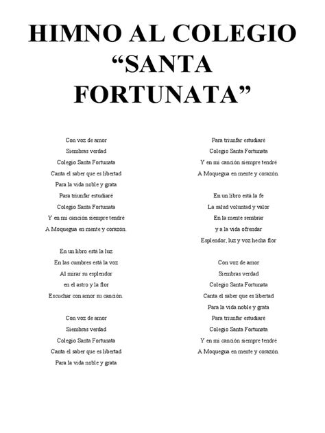 Himno Al Colegio Pdf