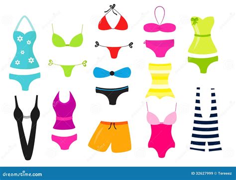 Swimsuit Vector Collection Royalty Free Stock Images Image 32627999