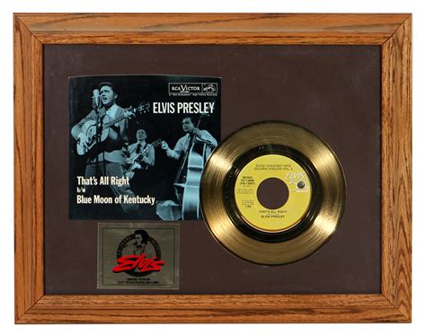 Lot Detail Elvis Presley That S All Right Limited Edition 24KT Gold