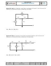 Unidad N Teoremas De Circuitos Gu A De Ejercicios Pdf Gua