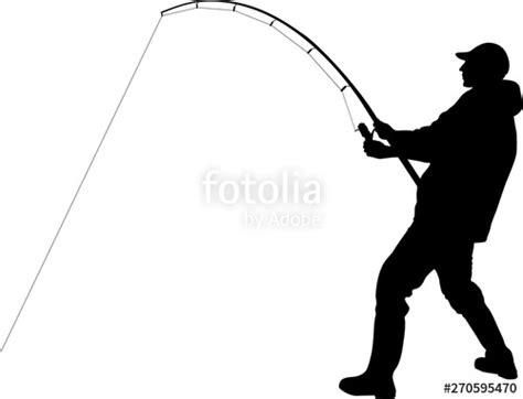 Fishing Rod Silhouette Vector Free at Vectorified.com | Collection of ...