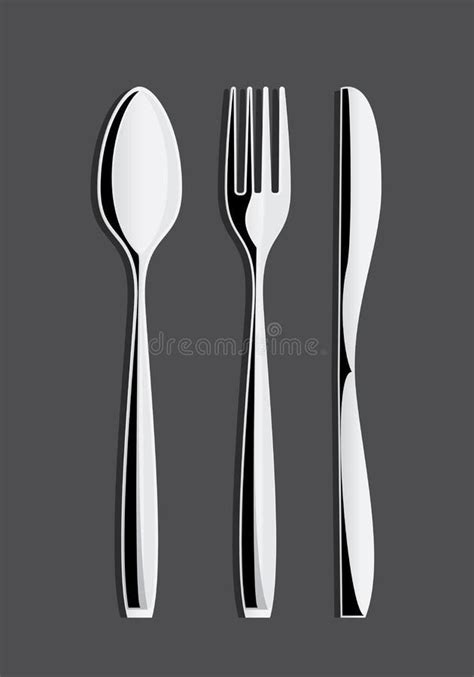 Cuchara Knife Set De La Fork Ilustraci N Del Vector Ilustraci N De