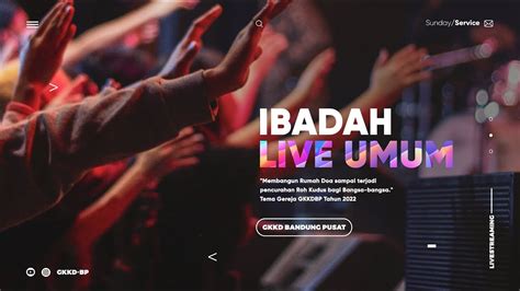 Ibadah Live Umum Gkkd Bp Minggu Agustus Youtube