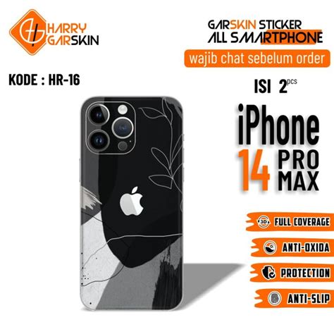 Garskin Sticker Iphone Pro Max Motif Bisa Custom Gambar