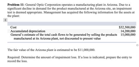 Solved Problem 11 General Optic Corporation Operates A Chegg